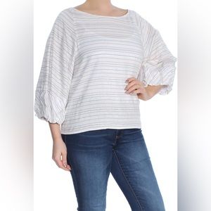 1.STATE Womens Blouson Tunic Blouse Size M